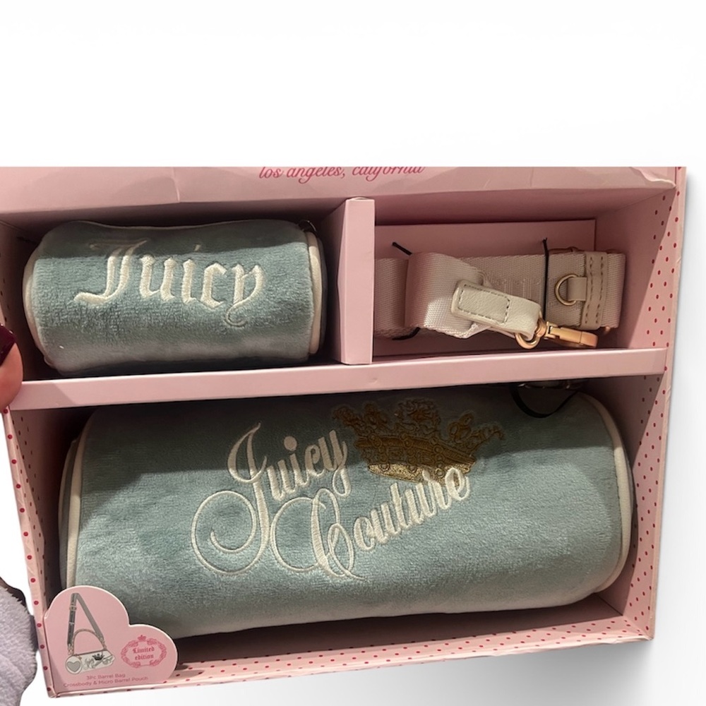 Juicy Couture Velour Crossbody + Wallet Set | Sage Green | NWT - Picture 2 of 4